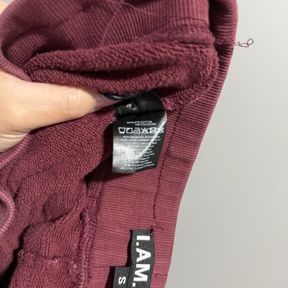 I.Am.Gia Women Josai Embroider Logo Wide Leg Sweatpants Pink Small Lounge Cozy - Picture 11 of 11